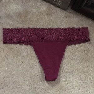 Two New Pact Lace Waist Thongs sz M Organic Cotton